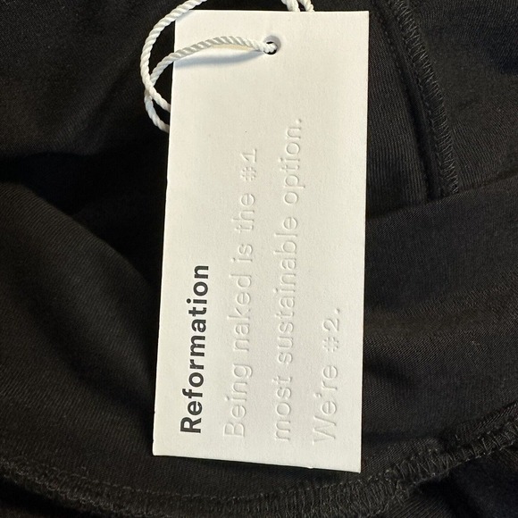 Reformation Black off Shoulder Toulon Knit Dress Bodycon Sexy Stretchy XS NEW‎ - Picture 7 of 13